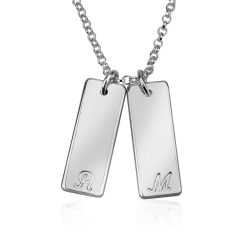 Collier Mini Barres avec Initiales