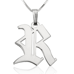 Collier Initiale Anglais Ancien