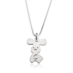 Collier Petit Caribou avec Initiale