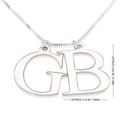 Collier avec 2 Initiales