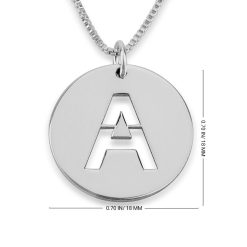 Collier Disc Initiale Découpée