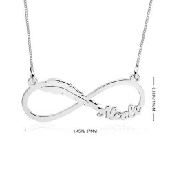 Collier Prénom Infini Plume