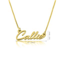 Collier Prénom Miniature Ecriture Cursive