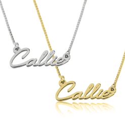 Collier Prénom Miniature Ecriture Cursive