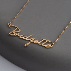Collier Prénom Miniature Ecriture Cursive