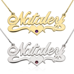 Collier Prénom avec Cristal