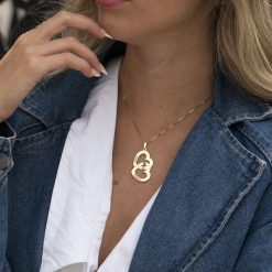 Collier Cœurs Entrelacés Personnalisés
