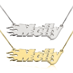 Collier Prénom en Feu