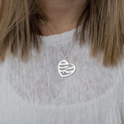 Collier Cœur pour Mamans avec Pierre de Naissance