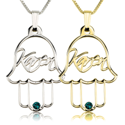 Collier Main Hamsa Personnalisée