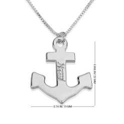 Collier Ancre Marine Personnalisée 