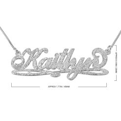 Collier Prénom Eclatant Souligné