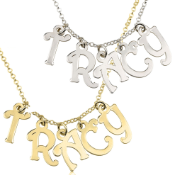 Collier Prénom avec Charms Lettres