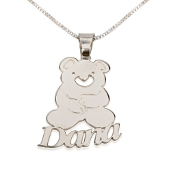 Collier prénom avec Petit Ours