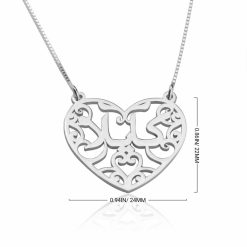 Collier Cœur avec Prénom Arabe