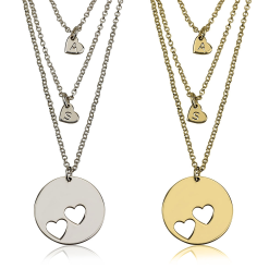 Set de Colliers Gravés Mère Fille