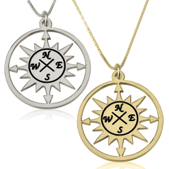 Collier Boussole Découpée