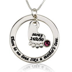 Collier Pied de Bébé Personnalisable