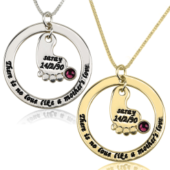 Collier Pied de Bébé Personnalisable