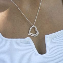 Collier Cœurs Gravés pour Mamans