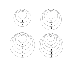 Collier Cercles Gravés pour Mamans