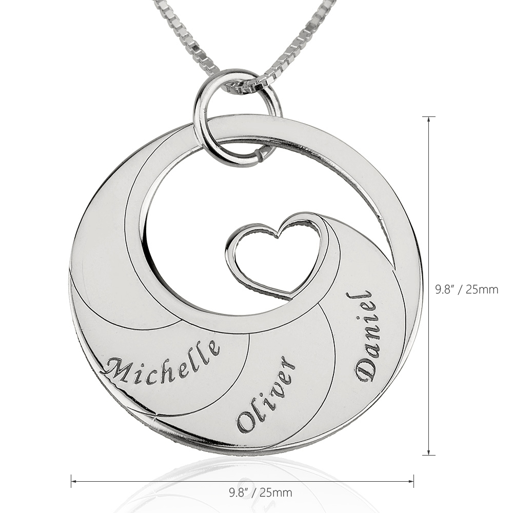 Collier arbre de famille personnalisable MAMAN Cadeau Fête des mères