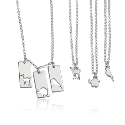 Set de Colliers Animaux Mère Fille