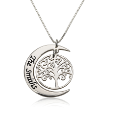 Collier Arbre de Vie avec Lune