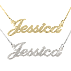 Collier Prénom Brossé Classique