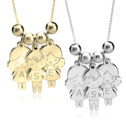 Collier Pendentifs Enfants Personnalisés
