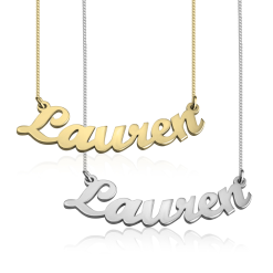 Collier Prénom Incurvé