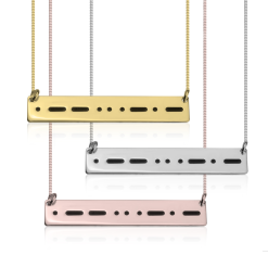 Collier Code Morse