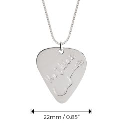 Collier Pendentif Médiator Guitare