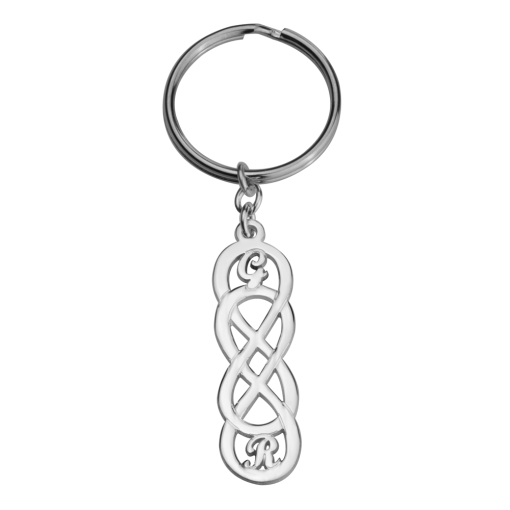Porte-Clés Double Infini Personnalisé