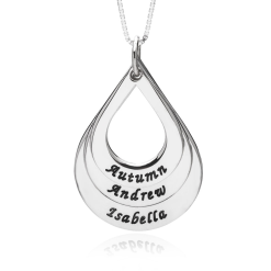 Collier Pendentif en Forme de Larme pour Mamans