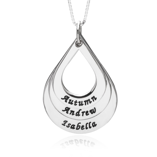 Collier Pendentif en Forme de Larme pour Mamans