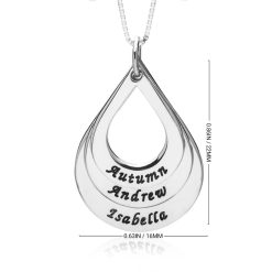 Collier Pendentif en Forme de Larme pour Mamans