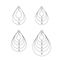 Collier Pendentif en Forme de Larme pour Mamans