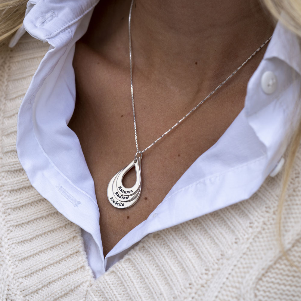 Collier Pendentif en Forme de Larme pour Mamans