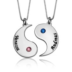 Collier Yin et Yang Séparable