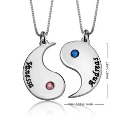 Collier Yin et Yang Séparable