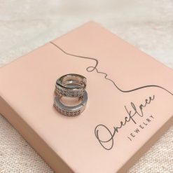 Boucles d'Oreilles Créoles avec Zirconium