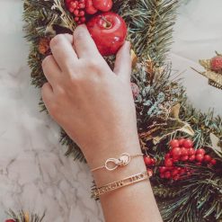 Bracelet Jonc à Chiffres Romains Découpés