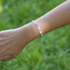 Bracelet Jonc à Chiffres Romains Découpés