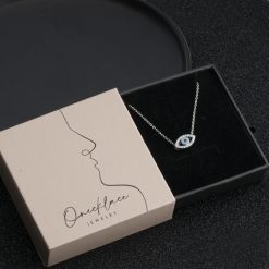 Collier Œil avec Zirconium