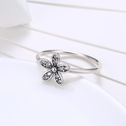 Bague Fleur avec Zirconium