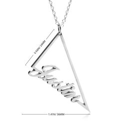Collier Prénom triangle