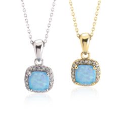 Collier avec Opale Turquoise