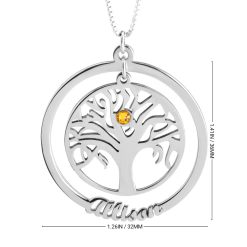 Collier Arbre de Vie et Prénoms