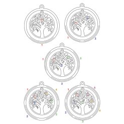 Collier Arbre de Vie et Prénoms